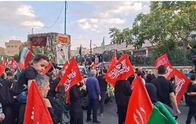  تشییع باشکوه پیکر شهید «امیرعباس درهم‌فروش» در همدان+فیلم