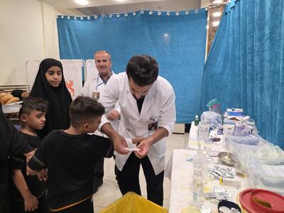  از ۲۰۰۰ خدمت درمانی در موکب شهدای مس تا فعالیت نخستین موکب ایرانیِ مستقر در کربلا