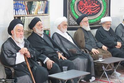 عزاداری اربعین حسینی در دفتر آیت الله العظمی صانعی (ره)