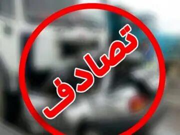  7 مصدوم در تصادف خودروی حامل زائران ایرانی با گاردریل در محور کربلا نجف