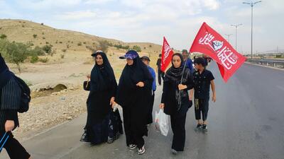  راهپیمایی جاماندگان اربعین گچساران