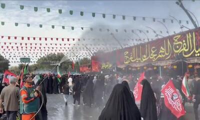  اصفهان در مسیر اربعین؛ خیابان‌ها مملو از عزاداران شد