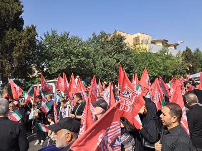  آغاز مراسم راهپیمایی جاماندگان اربعین حسینی در شیراز