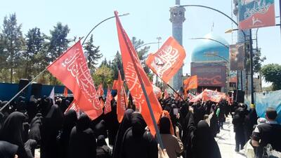 مراسم جاماندگان اربعین با دلدادگی مردم پر شور تر از گذشته برگزار شد