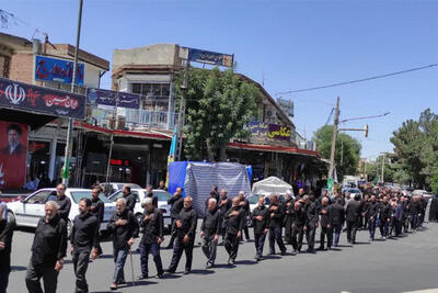  عزاداری جاماندگان اربعین در بناب