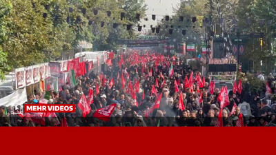  گزارش خبرنگار مهر از مراسم پیاده‌روی جاماندگان تهران