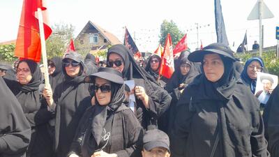  مراسم پیاده روی جاماندگان اربعین حسینی در کلاچای - پارس فوتبال