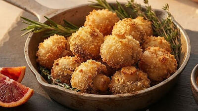 طرز تهیه قارچ سوخاری رستورانی در خانه؛ تردی افسانه ای که هر مهمانی را به یادگار می گذارد!