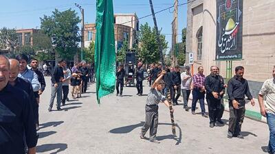  برگزاری پرشور مراسم عزاداری جاماندگان اربعین در دیزج دیز + فیلم و عکس