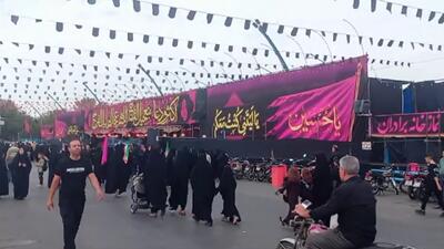  اجتماع با شکوه جاماندگان اربعین حسینی در اصفهان + فیلم