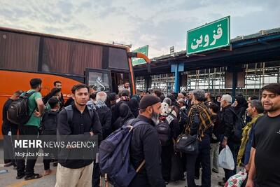 بازگشت زوار اربعین حسینی از مرز مهران