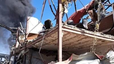  اولین تصاویر از محل حادثه انفجار در شهرک شمس آباد ری