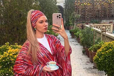  استایل جالب سوپرمدل روس در اصفهان