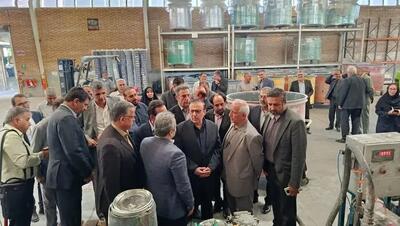  استاندار قزوین از چند واحد تولیدی در شهرک صنعتی کاسپین بازدید کرد