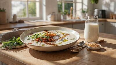 طرز تهیه آش یخ غذای سنتی تبریز