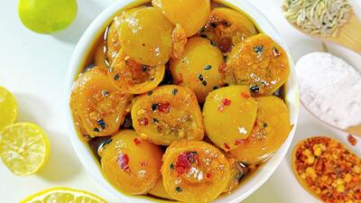 طرز تهیه ترشی لیمو ترش بلوچی (ترشی لیمو ایرانشهر)
