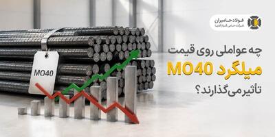  چه عواملی روی قیمت میلگرد MO40 تاثیر می‌گذارند؟