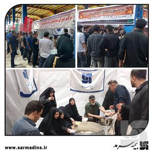  خدمت‌رسانی بی‌وقفه خادمان سرمد به زائران اربعین در مرز ایلام