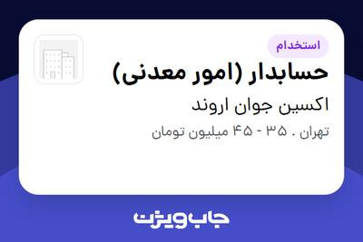  استخدام حسابدار (امور معدنی) در اکسین جوان اروند
