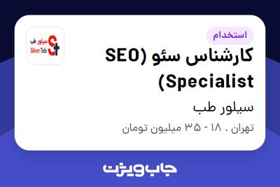 استخدام کارشناس سئو (SEO Specialist) در سیلور طب