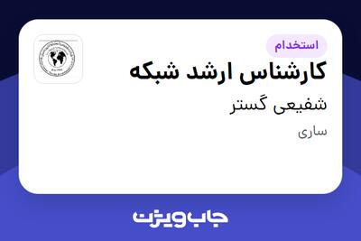  استخدام کارشناس ارشد شبکه در شفیعی گستر