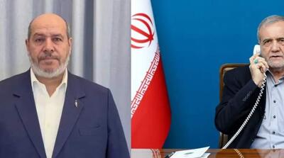 پزشکیان به رهبر حماس: از هر تصمیم رهبران فلسطینی در روند مذاکرات حمایت میکنیم / درخواست حماس برای استفاده از تجربیات ایران در مذاکرات - مردم سالاری آنلاین