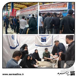  خدمت‌رسانی بی‌وقفه خادمان سرمد به زائران اربعین در مرز ایلام