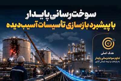 سوخترسانی پایدار با پیشبرد بازسازی تأسیسات آسیبدیده