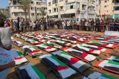  جنبش المجاهدین: پیکر ۱۱۲ شهید فلسطینی، شاهدی بر وحشیگری صهیونیست‌هاست