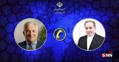 گفتگوی تلفنی وزرای امور خارجه ایران و ایتالیا