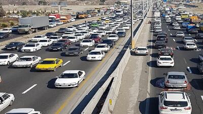 ترافیک سنگین در آزادراه های البرز
