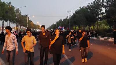  همایش بزرگ جاماندگان پیاده روی اربعین حسینی در کاشمر + فیلم