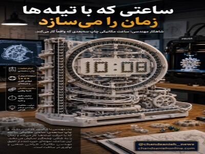 این ساعت عقربه ندارد، اما زمان را بینقص نشان میدهد!