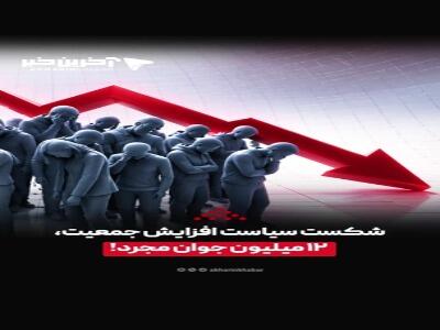  شکست سیاست‌ افزایش جمعیت، ۱۲ میلیون جوان مجرد!