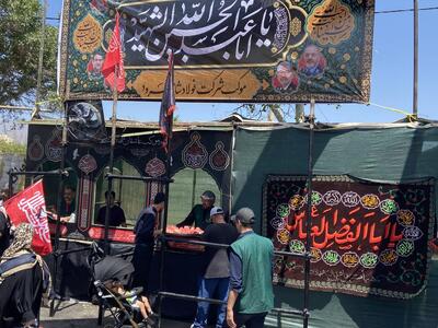  خدمت‌رسانی موکب شرکت فولاد شاهرود به جاماندگان اربعین /ویدئو