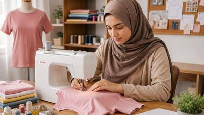  آموزش دوخت تیشرت دخترانه؛ از الگو تا دوخت نهایی به ساده ترین روش