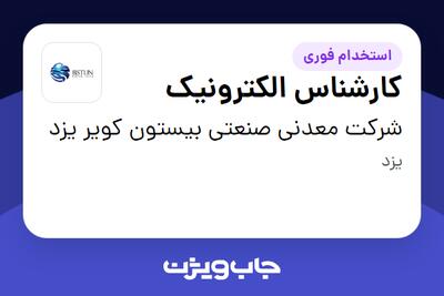  استخدام کارشناس الکترونیک در شرکت معدنی صنعتی بیستون کویر یزد