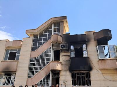  حریق و آتش سوزی منزل مسکونی در شیراز