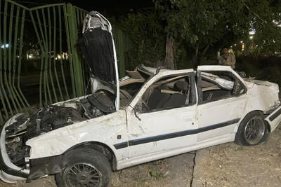  تصادف مرگبار پژو در بلوار وکیل‌آباد مشهد؛ راننده جان باخت 
