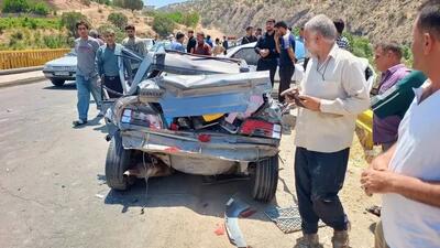  تصادف وحشتناک ۱۲ خودرو درمحور یاسوج ـ اصفهان