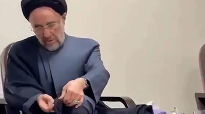  تصاویر عمامه بستن به شیوه خاتمی