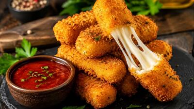  طرز تهیه پنیر موزارلا سوخاری؛ کش دار، طلایی و فوق العاده ترد