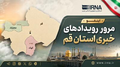  اینفو| مرور رویدادهای خبری استان قم ۱۵ مرداد