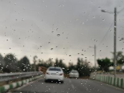 بارش پراکنده باران در برخی نقاط شهر بروجرد