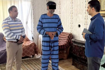  جنایت هولناک در مشهد؛ مردی که همسرش را به آتش کشید در بازسازی صحنه چه گفت؟