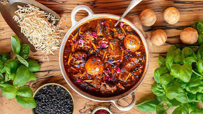 خورش خلال کرمانشاهی؛ خورش مجلسی و اصیلی که جای قورمه سبزی را می گیرد