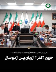 خروج کفرا از زیان پس از دو سال