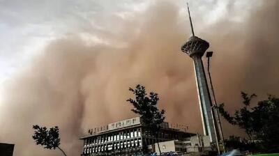 باد و گردوخاک در بخشهایی از کشور