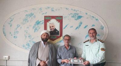  تقدیر فرمانده انتظامی میانه از خبرنگار آفتاب نیوز