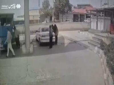  لحظه انفجار هولناک یک جایگاه CNG از زاویه دوربین مداربسته